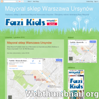 Strona sklepu stacjonarnego Mayoral w Warszawie ./_thumb/mayoral-ursynow.blogspot.com.png