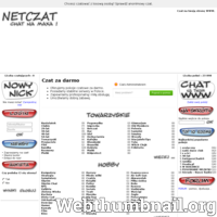 NETCZAT to serwis oferujący bezpłatnie chat, który użytkownicy internetu mogą umieszczać na własnych stronach WWW. Idealne narzędzie do tworzenia społeczności internetowej. Dla wymgających także w wersji komercyjnej. ./_thumb/netczat.pl.png