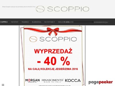 Sklep Scoppio zajmuje się sprzedażą ubrań Włoskich i Francuskich na terenie Wrocławia i okolic.