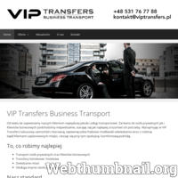 VIP Transfers - Transport dla Klientów biznesowych i prywatnych. Wynajem kierowcy. Transfery lotniskowe. Kraków, Warszawa, Wrocław, Katowice. ./_thumb/viptransfers.pl.png