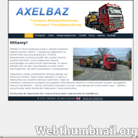 Krajowy i międzynarodowy transport ponadgabarytowy, niskopodwoziowy, specjalistyczny maszyn budowlanych, rolniczych leśnych oraz innych nietypowych ładunków do 40 ton. ./_thumb/www.axelbaz.pl.png