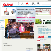 Strona tygodnika GWAREK - ukazującego się w powiecie tarnogórskim, Bytomiu i Piekarach Śląskich.