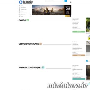 Portal Budowlany Liderbudowlany.pl zawiera artykuły z branży budownictwa oraz katalog firm branżowych. ./_thumb/www.liderbudowlany.pl.png