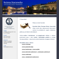 Kancelaria Radcy Prawnego Bożeny Starzewskiej świadczy pełen zakres obsługi prawnej zarówno dla osób fizycznych jak i podmiotów gospodarczych. Zapraszamy. ./_thumb/www.starzewska.pl.png