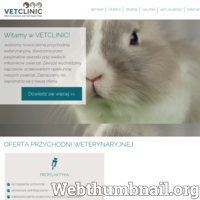Weterynarz Szczecin Vetclinic - jest nowoczesną przychodnią weterynaryjną. Opiekę nad zwierzętami sprawują doskonale wykształceni specjaliści, z dużym doświadczeniem zawodowym. Miłośnicy zwierząt. 
 ./_thumb/www.vetclinic.com.pl.png
