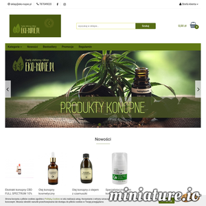 Eko-nopie.pl - ekologiczny sklep z szerokim asortymentem produktów konopnych