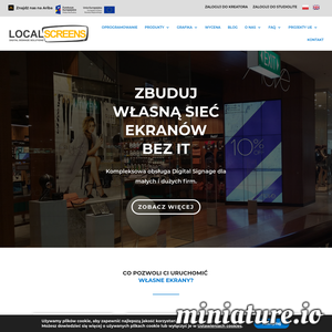 Zbuduj własną sieć monitorów reklamowych bez grafika i działu IT. Kompleksowa obsługa monitorów reklamowych dla małych i dużych firm. ./_thumb1/localscreens.pl.png