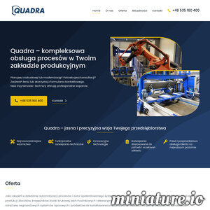 Kompleksowa obsługa procesów w Twoim zakładzie produkcyjnym. Quadra została założona jako firma rodzinna w 1993 roku i od tego czasu nieprzerwanie pracuje na rzecz wprowadzania na rynek innowacyjnych technologii, praktycznych rozwiązań technicznych i najnowocześniejszego wzornictwa. Projektujemy, tworzymy i nadzorujemy jednostki produkcyjne najnowszej generacji dla przemysłu betoniarskiego. Od blisko 30 lat jesteśmy ekspertem w dziedzinie automatyzacji procesów i systemów wibracyjnych nowej generacji. Jako wiodący producent sprzętu dla przemysłu betoniarskiego jesteśmy obecni na prawie wszystkich kontynentach, gdzie mamy swoje przedstawicielstwa. Siedziba firmy znajduje się we Francji, a na całym świecie działa ponad 300 oddziałów