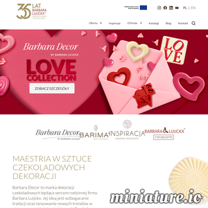 Polska firma rodzinna. Od 1991 r. oferujemy dekoracje, półprodukty i dodatki czekoladowe dla profesjonalistów z branży cukierniczej, gastronomii i przemysłu.